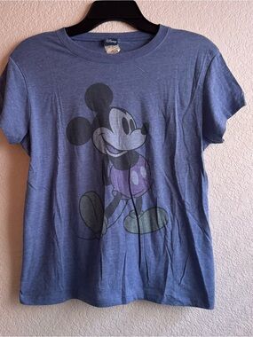 Disney Blue Mickey Mouse Graphic Tee Shirt women’s XL